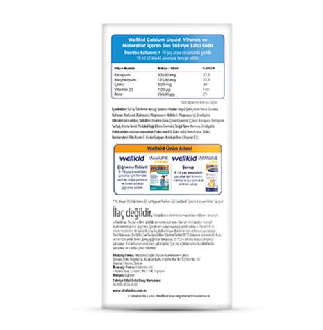 Vitabiotics Wellkid Calcium Liquid Food Supplement 150 ml - 2