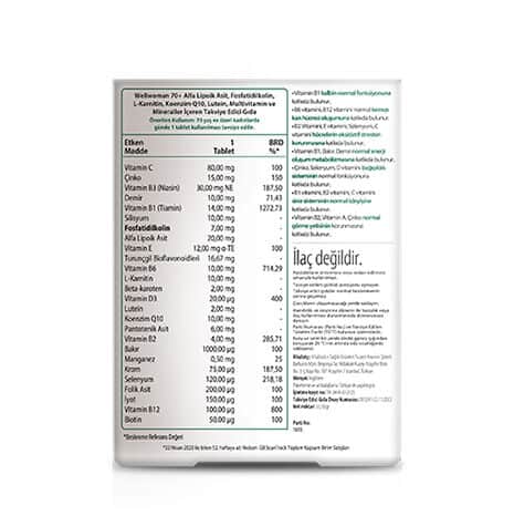 Vitabiotics Wellwoman 70+ Food Supplement 30 tablets - 2