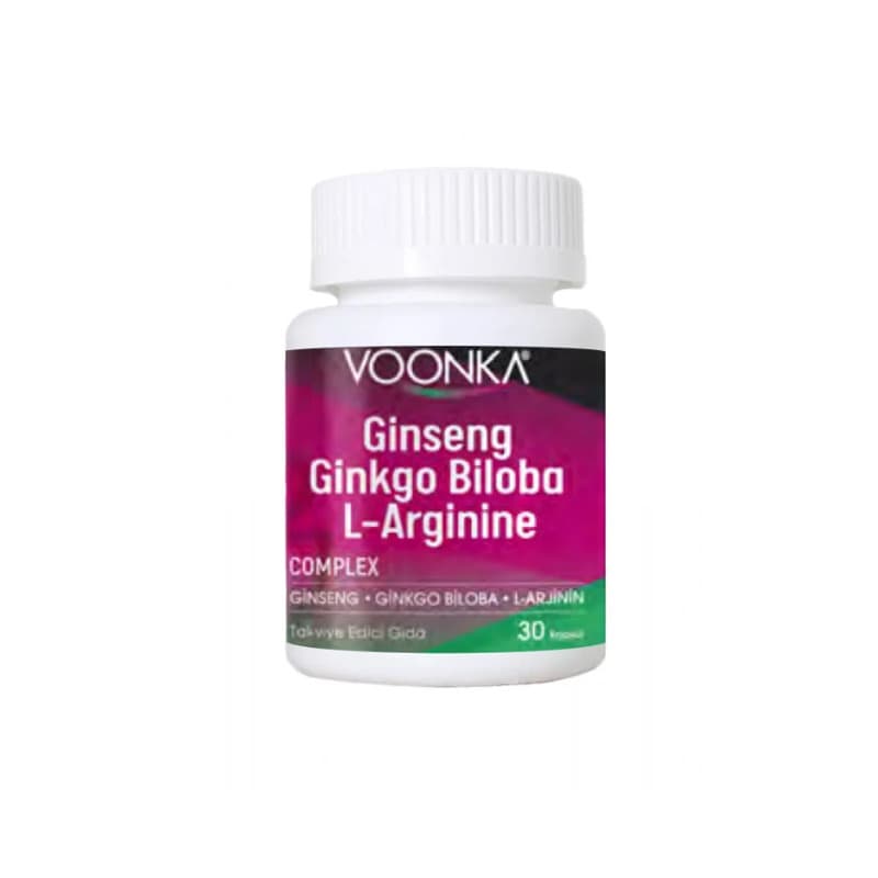 Voonka Ginseng Ginkgo Biloba l-arginine Complex 32 capsules