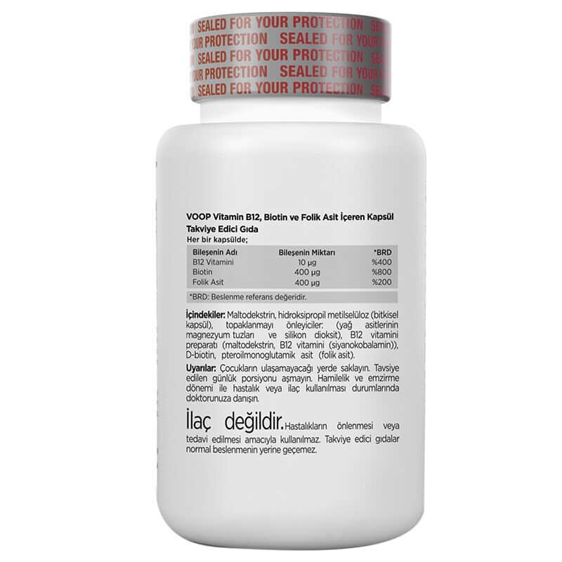 Voop Vitamin B12 supplement Food 60 capsules - 2