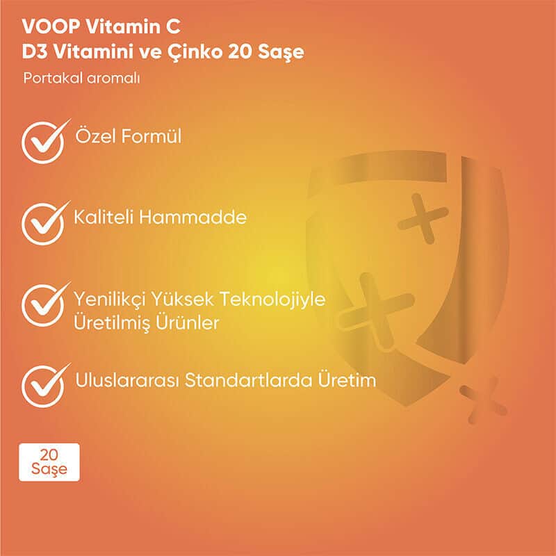 Voop Food Supplement Containing Vitamin C, Zinc And Vitamin D3 20 chassis - 4