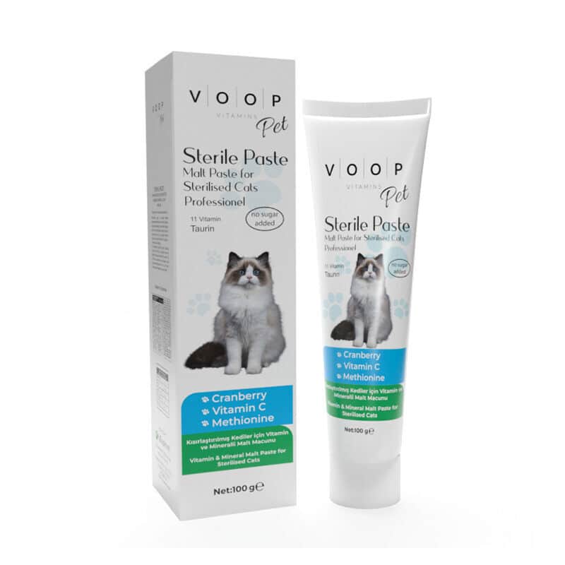 Voop Pet Multivitamin Malt Paste For Neutered Cats 100 gr - 1
