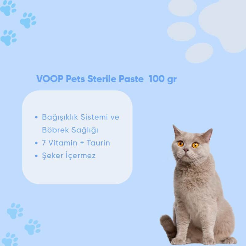 Voop Pet Multivitamin Malt Paste For Neutered Cats 100 gr - 2