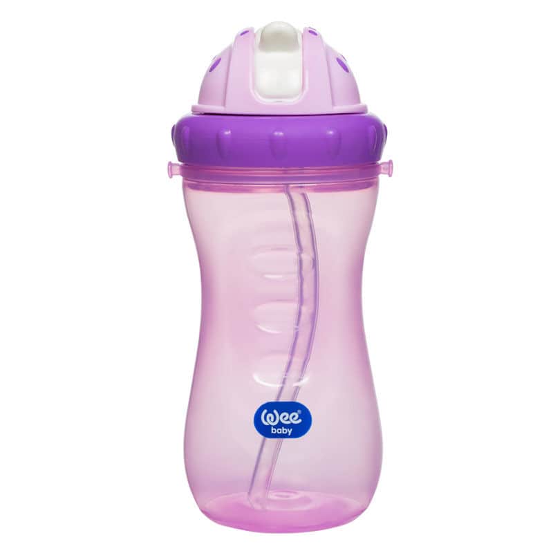 Wee Baby Colorful Glass With Straw - 1