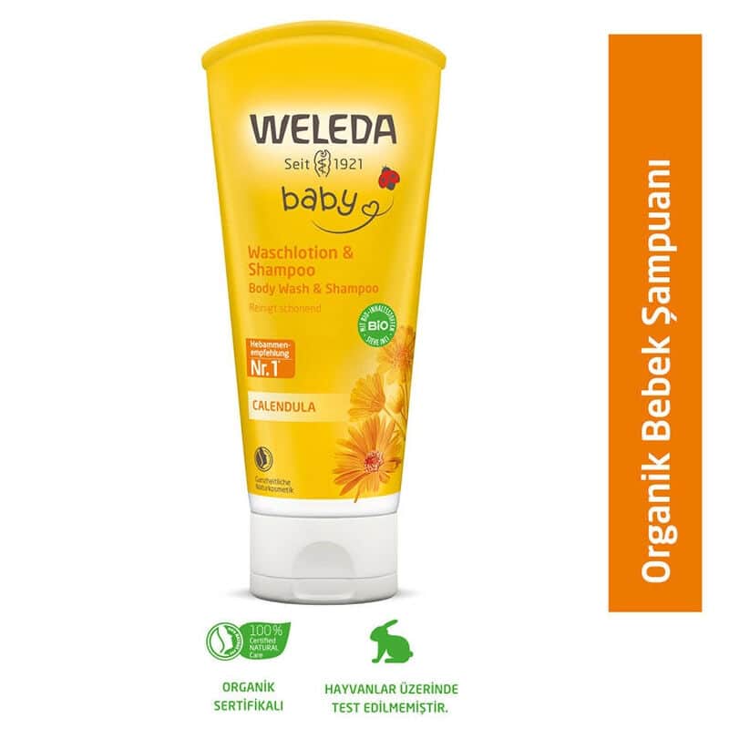 Weleda Calendula Organic Hair And Body Shampoo 200 ml - 2