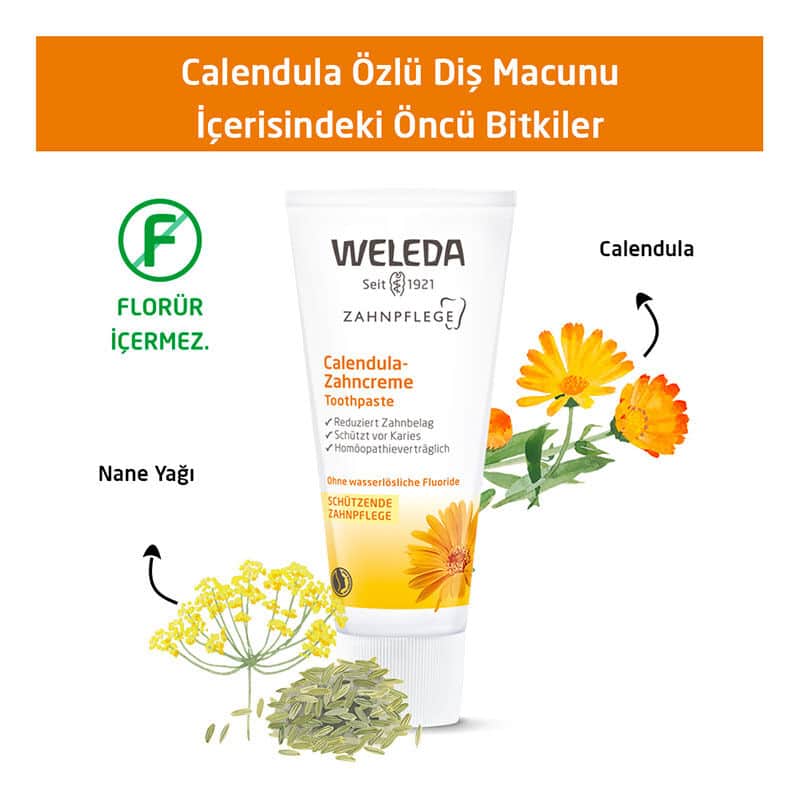 Weleda Calendula Extract Organic Toothpaste 75 ml - 4