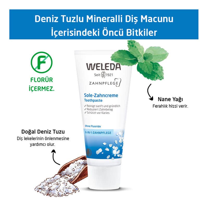 Weleda Sea Salt Mineral Organic Toothpaste 75 ml - 4