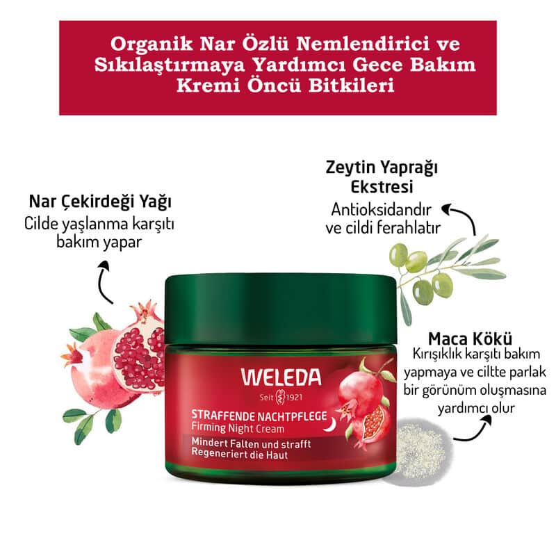 Weleda Pomegranate Moisturizing And Firming Night Care Cream 40 ml - 3