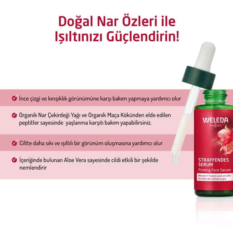 Weleda Organic Pomegranate Firming Face Serum 30 ml - 2