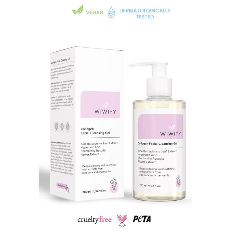Wiwify Aloe Vera And Chamomile Purifying Facial Cleansing Gel 200 ml - 3