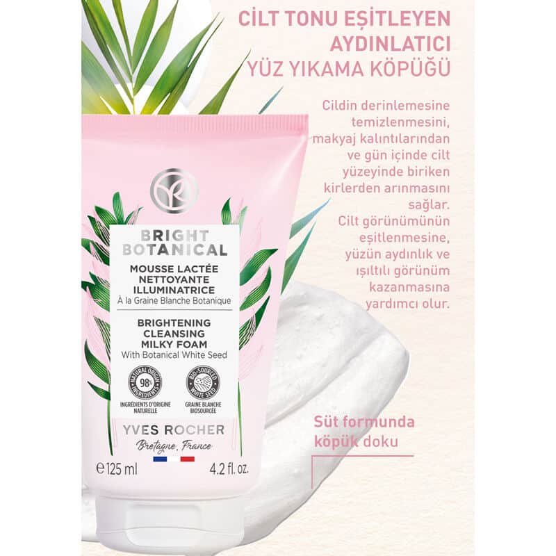 Yves Rocher Bright Botanical Anti-spot Brightening Face Wash Foam 125 ml - 4