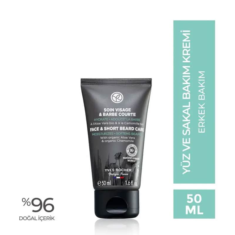 Yves Rocher Moisturizing Face And Beard Care Cream 50 ml - 2