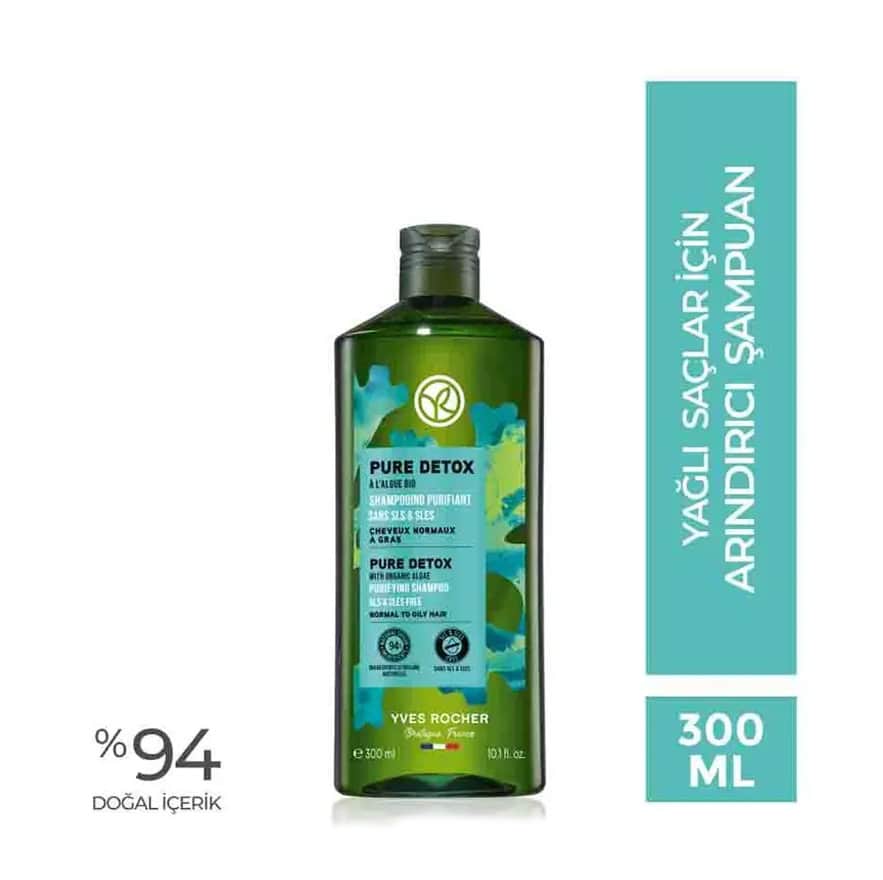 Yves Rocher Pure Detox Purifying Shampoo For Oily Hair 300 ml - 2