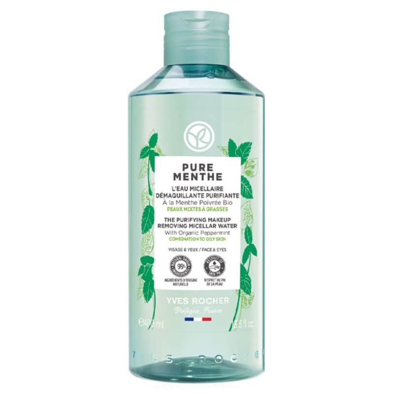 Yves Rocher Pure Menthe Purifying Face And Make-up Remover Water 400 ml - 1