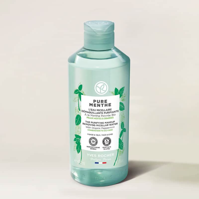 Yves Rocher Pure Menthe Purifying Face And Make-up Remover Water 400 ml - 4