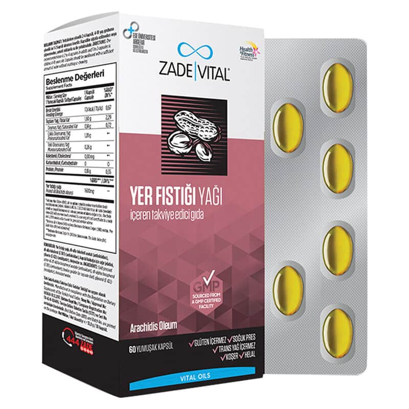 Zade Vital Peanut Oil 60 soft Box Capsules - 1