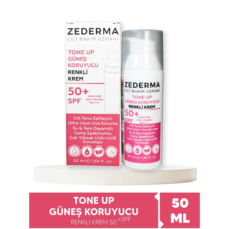 Zederma Tone Up Spf 50 sunscreen Tinted Cream 50 ml - 2