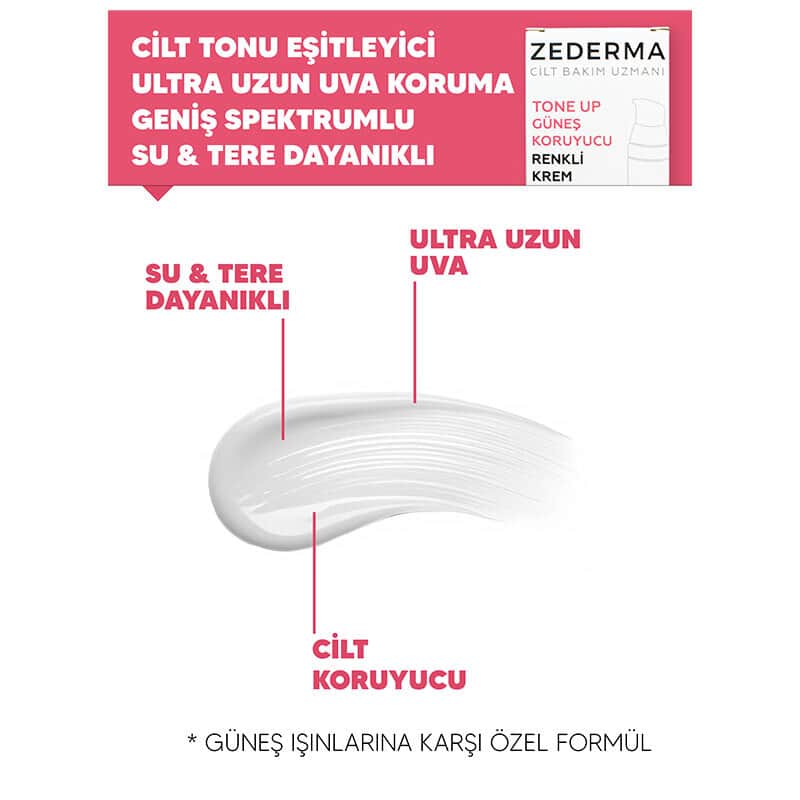 Zederma Tone Up Spf 50 sunscreen Tinted Cream 50 ml - 3