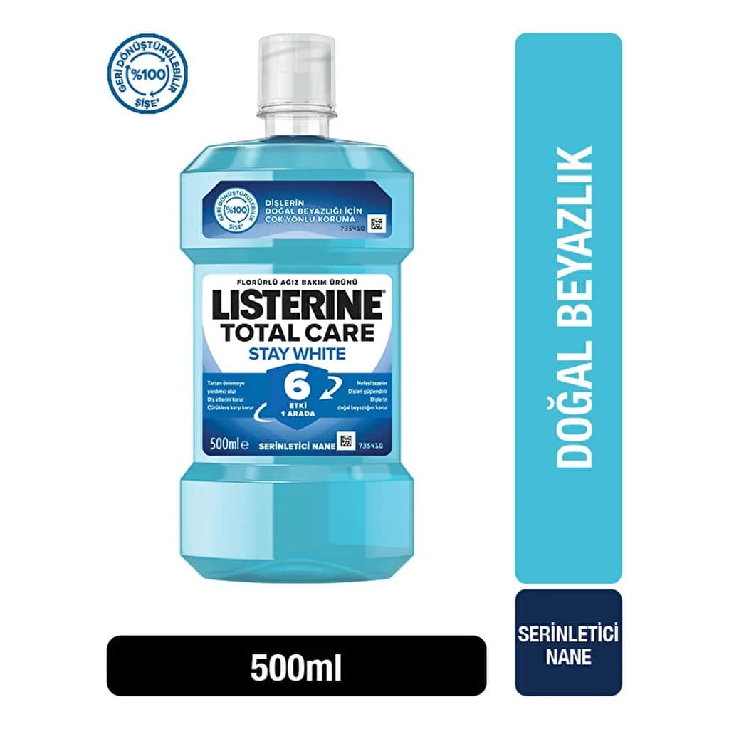 Listerine Stay White Refreshing Mint Oral Care Product 500 ml