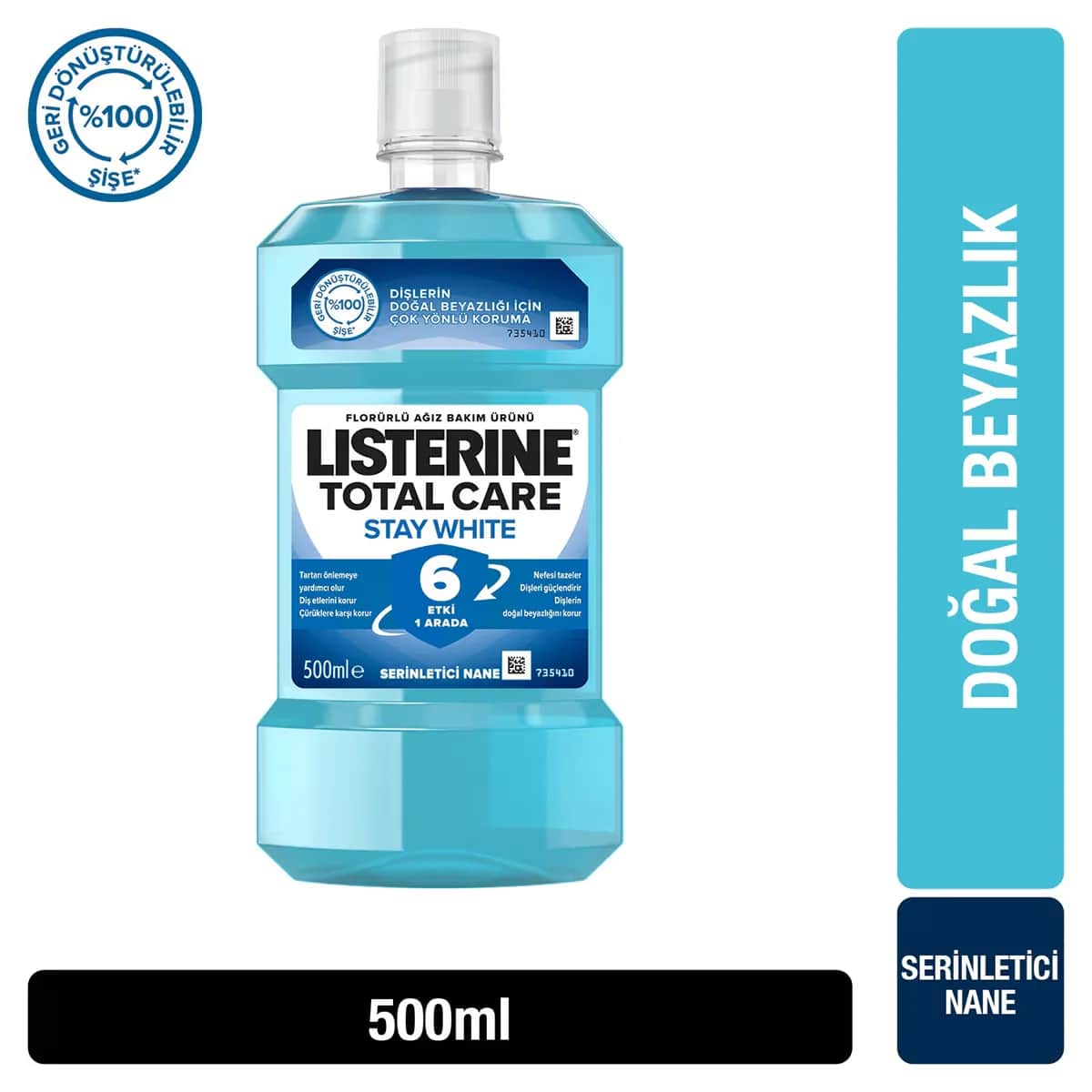 Listerine Stay White Refreshing Mint Oral Care Product 500 ml