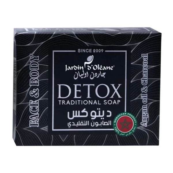 Jardin Oleane Detox Traditional Soap With Argan Oil And Charcoal Powder From Jardin Oleane, 100 g