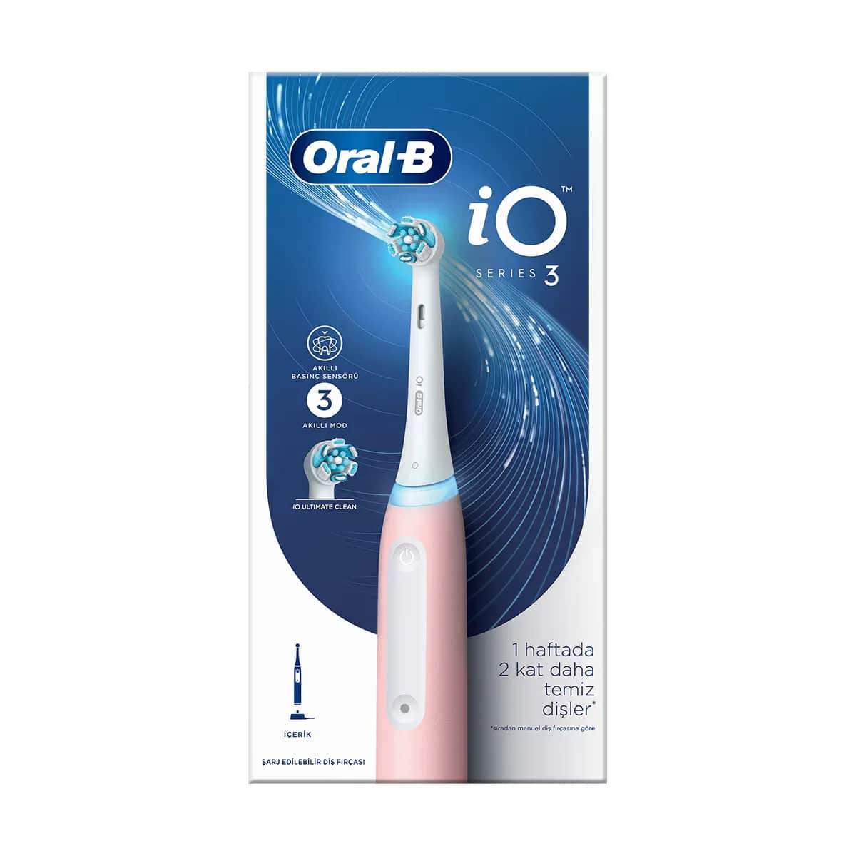 Oral-b Io3 rechargeable Toothbrush-pink