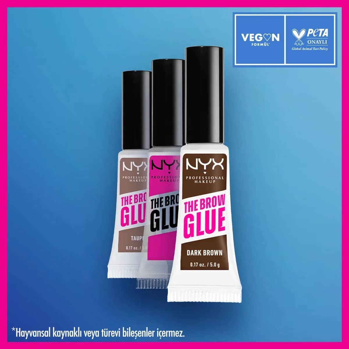 Nyx Professional Makeup The Brow Glue Instant Brow Styler Eyebrow Fixing Mascara Dark Brown