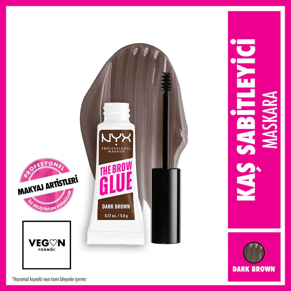 Nyx Professional Makeup The Brow Glue Instant Brow Styler Eyebrow Fixing Mascara Dark Brown