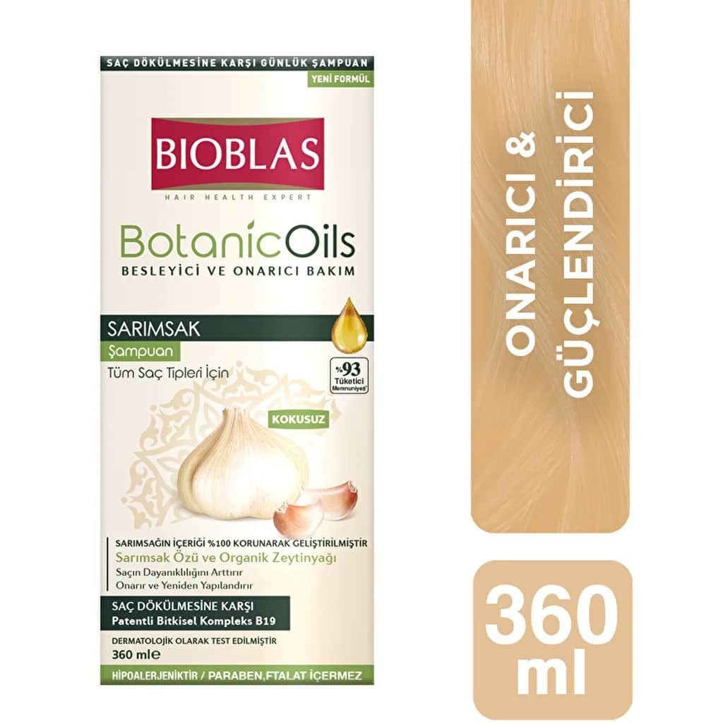 Bioblas Garlic Shampoo For All Hair Types (unscented) 360 ml