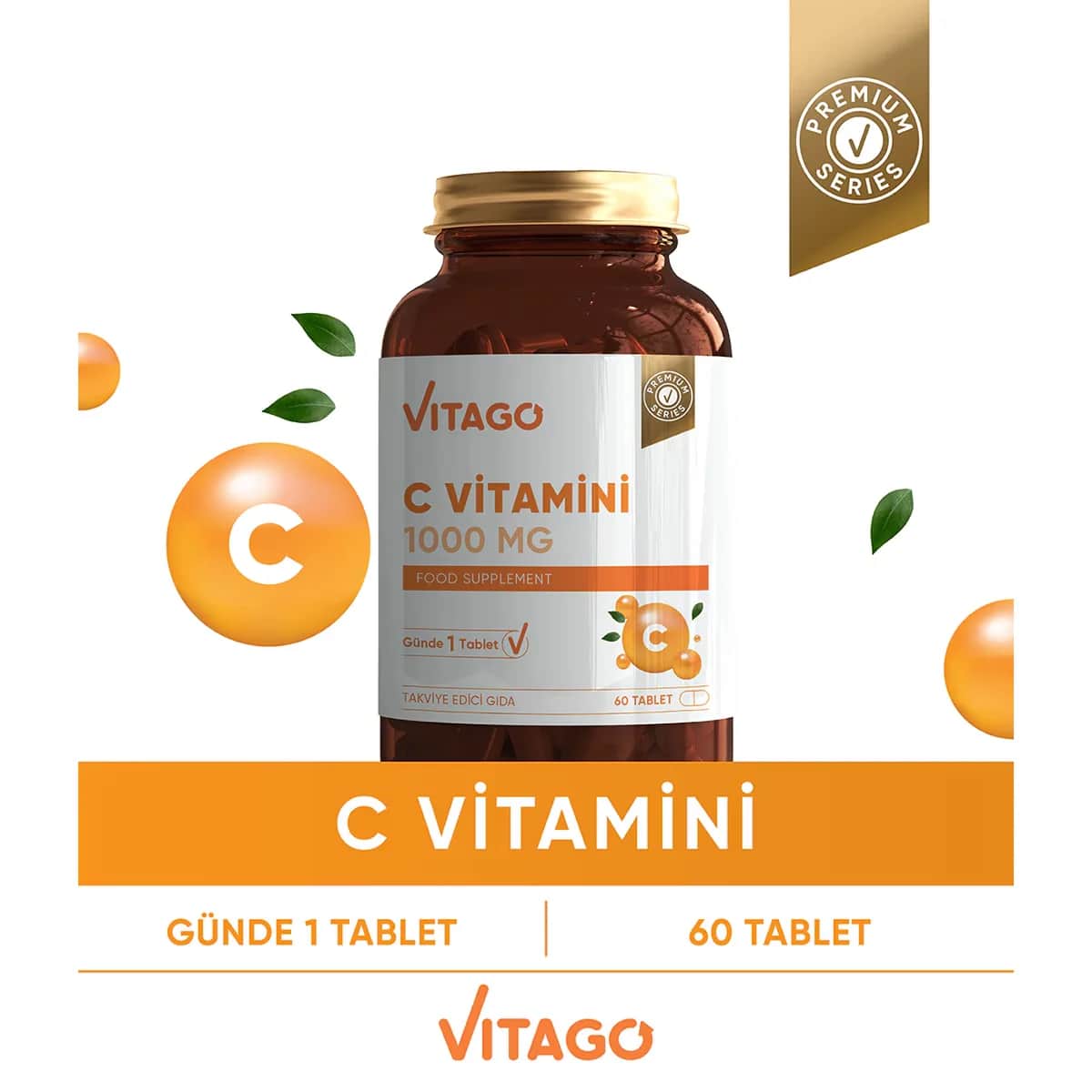 Vitago Vitamin C 1000 mg Tablets 60's