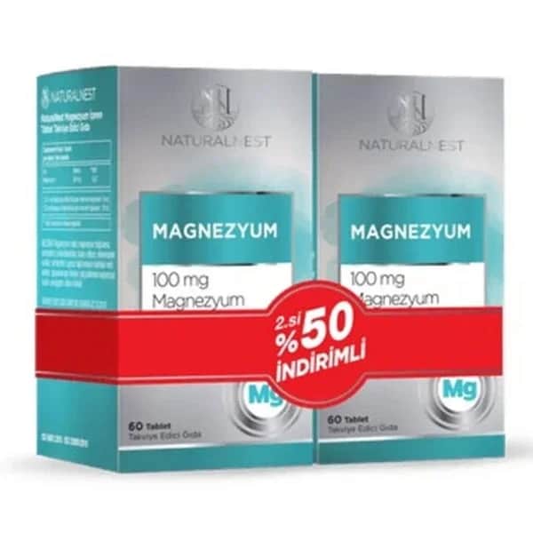 Naturalnest Magnesium 2 x 60 tablets - 2.50% Discount