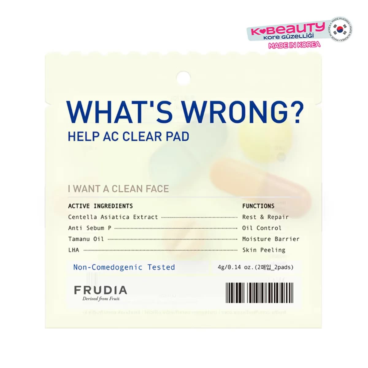 Frudia What's Wrong Ac Clear Purifying Pads 2 pcs