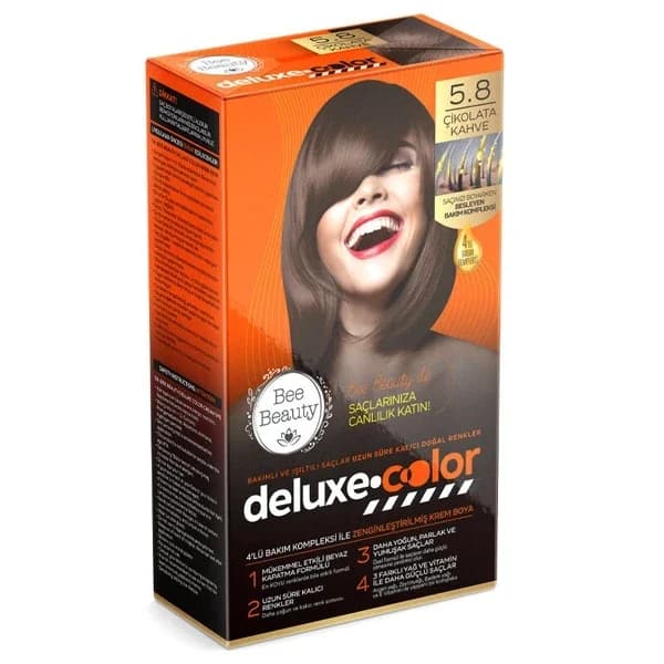 Bee Beauty Deluxe Color Kit Hair Dye 5.8 chocolate Brown