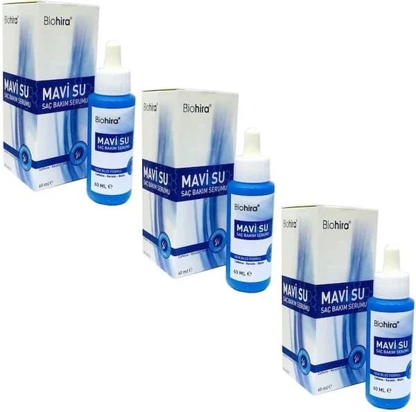Biohira Blue Hair Serum 3 x60 ml - For Hair Loss