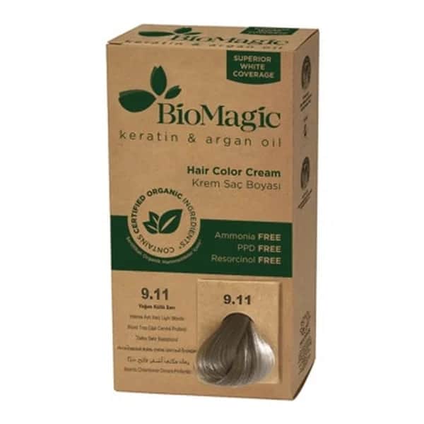 Biomagic Hair Color Intense Ash Blonde No: 9.11
