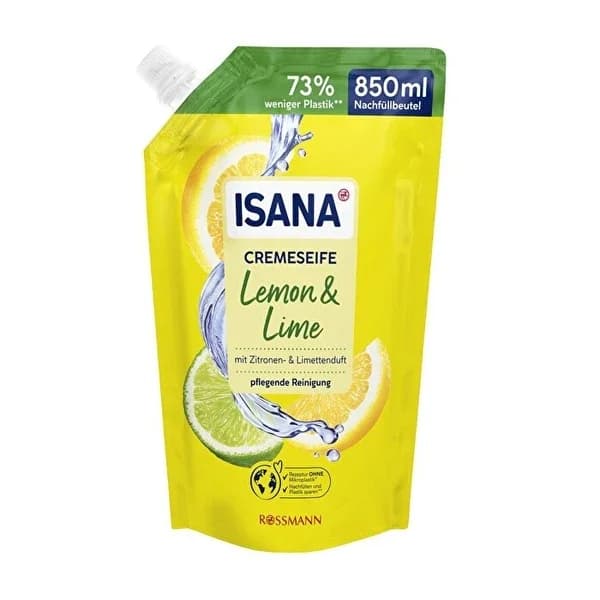Isana Liquid Soap Lemon&lime Refill 850 ml
