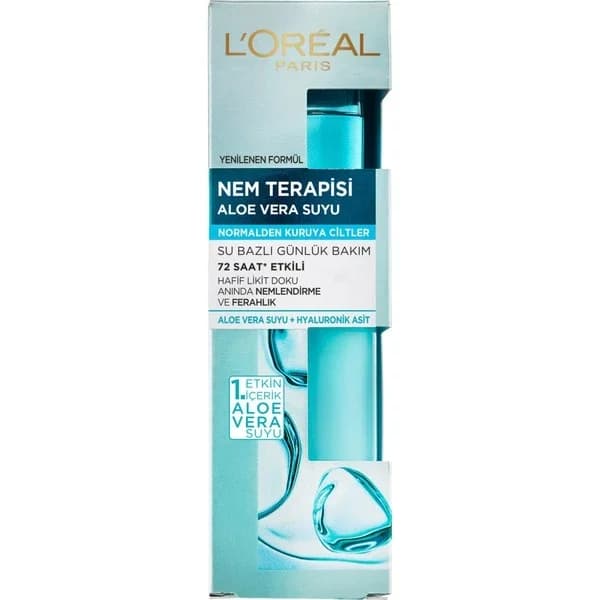 L'Oréal Paris Moisture Therapy Aloe Vera Water Normal To Dry Skin 70 ml