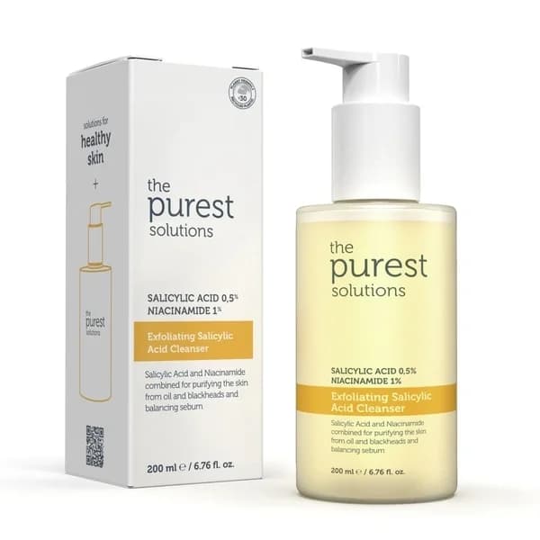 The Purest Solutions Exfoliating Salicylic Acid Cleanser 0.5% Salicylic Acid, 1% Niacinamide