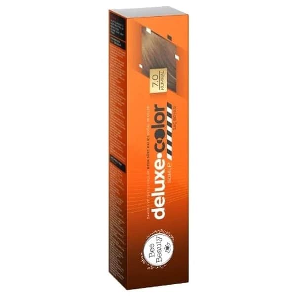 Краска для волос Bee Beauty Deluxe 7.0 каштановая