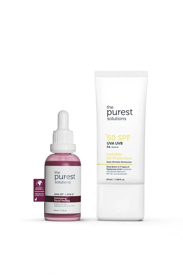 Сыворотка для лица с пилингом и выравниванием тона кожи SPF 50 от The Purest Solutions