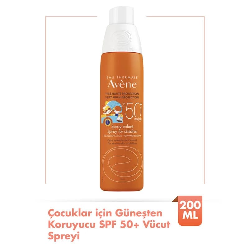 Солнцезащитный спрей для детей Avene SPF 50+ 200 мл
