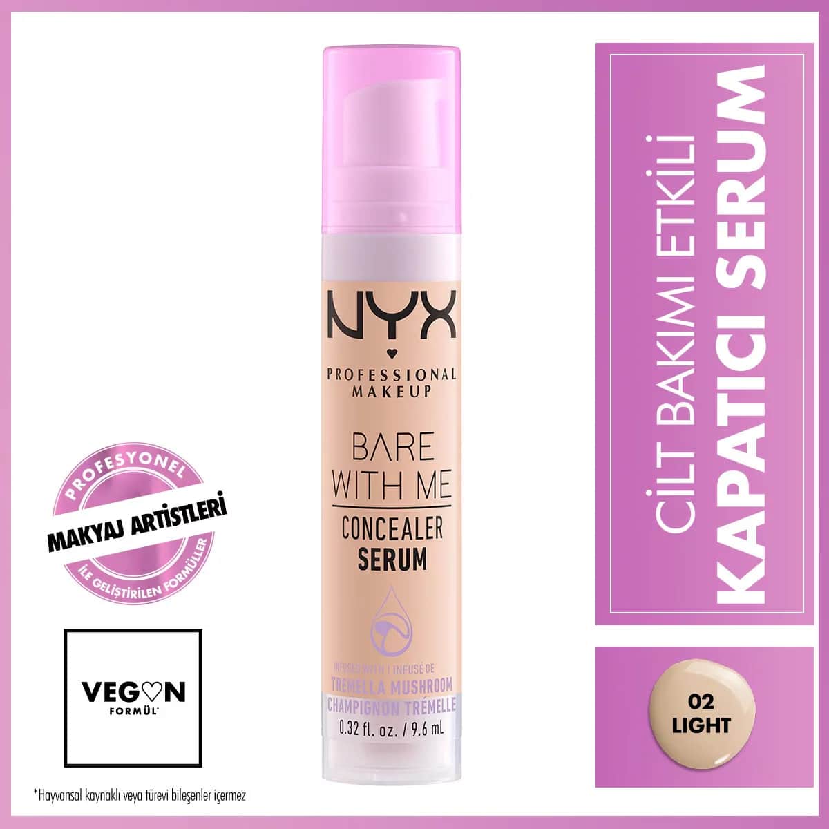 Консилер-серум Nyx Professional Makeup Bare With Me 02 светлый