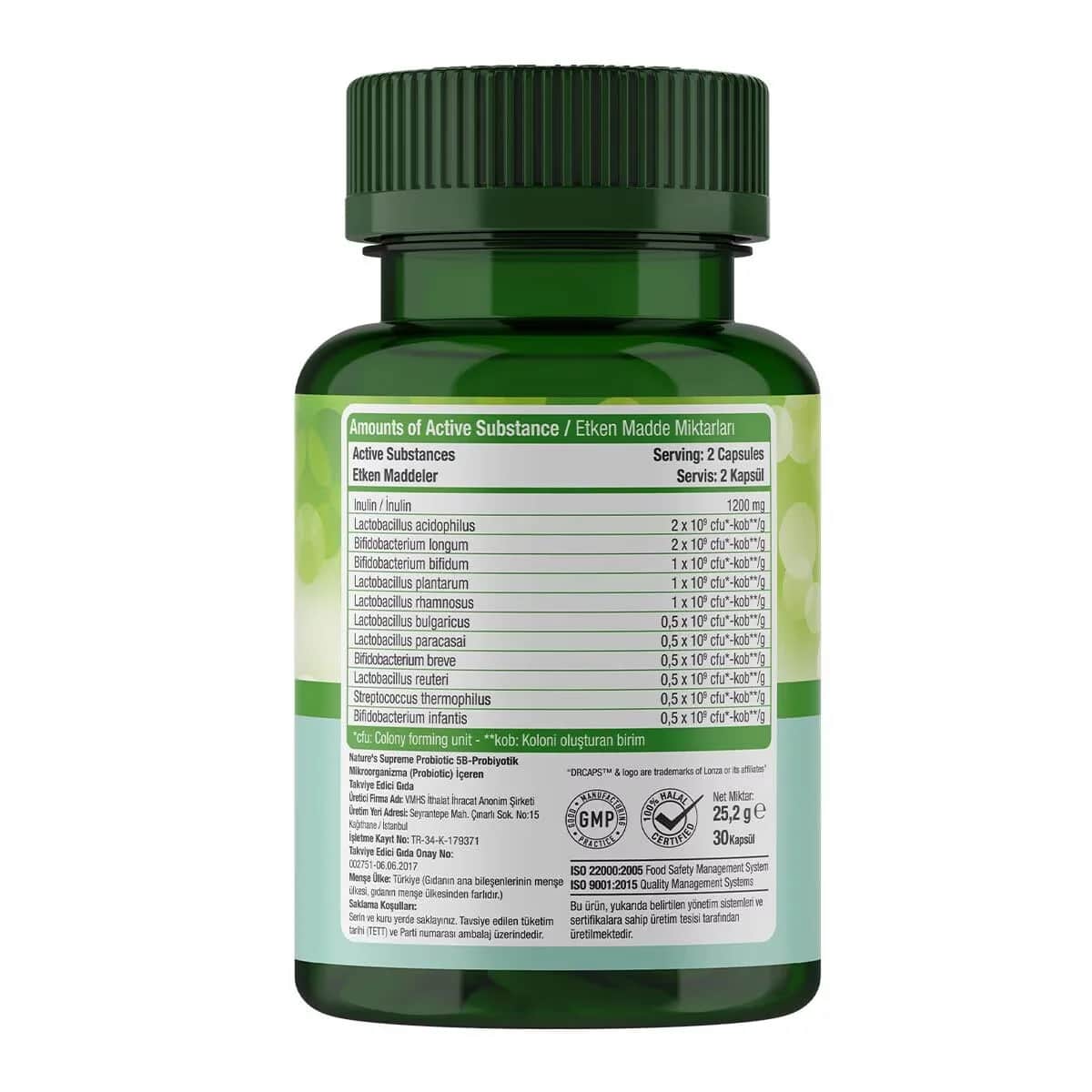 Пробиотик Nature's Supreme 5b 30 капсул