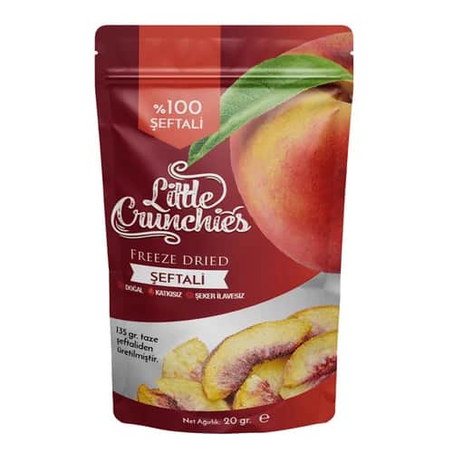 Маленькие хрустящие персики, сублимированные, 20 г от Little Crunchies