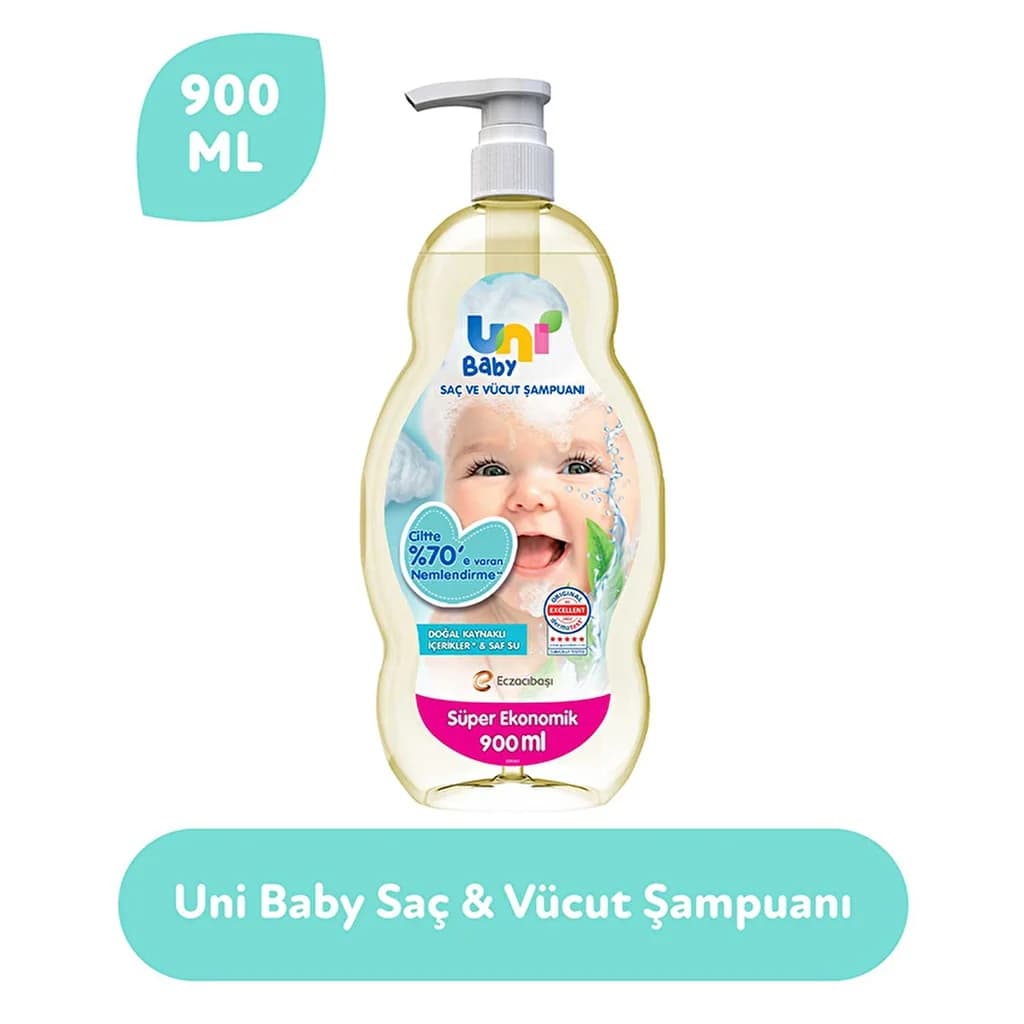 Шампунь для волос и тела Uni Baby 900 мл