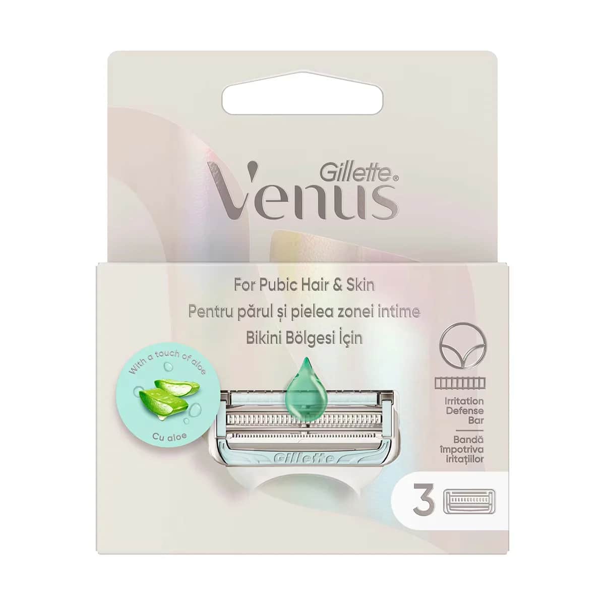 Сменные головки Gillette Venus 3 для зоны бикини