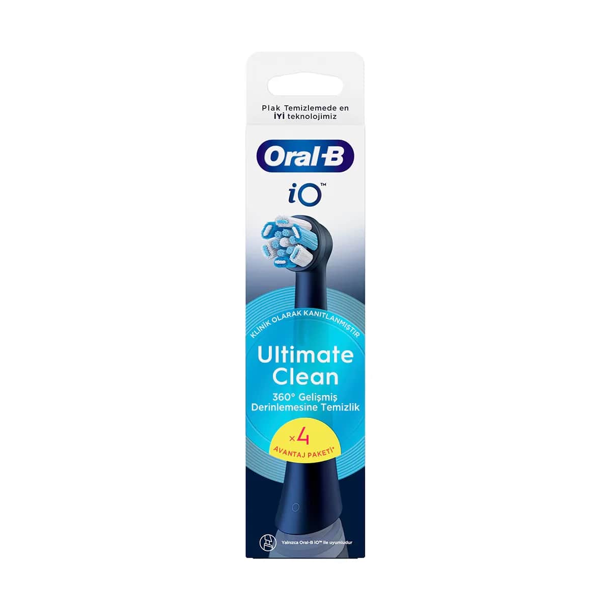 Насадки для зубной щетки Oral-B Io Ultimate Clean черные 4 шт.
