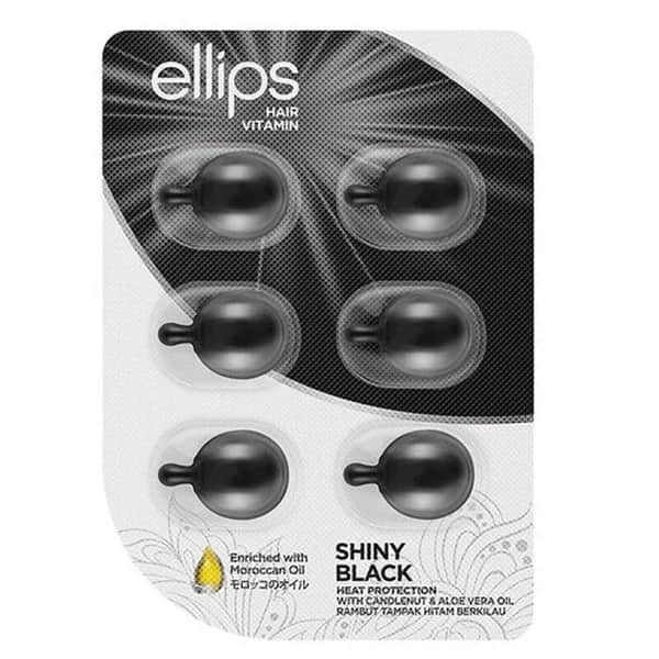 Витамины для волос Ellips Black Hair Shining 6 капсул