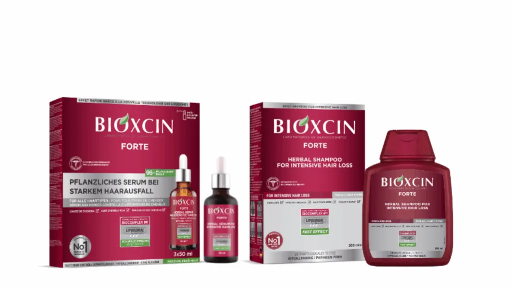 The best for hair care results with Bioxcin Forte.