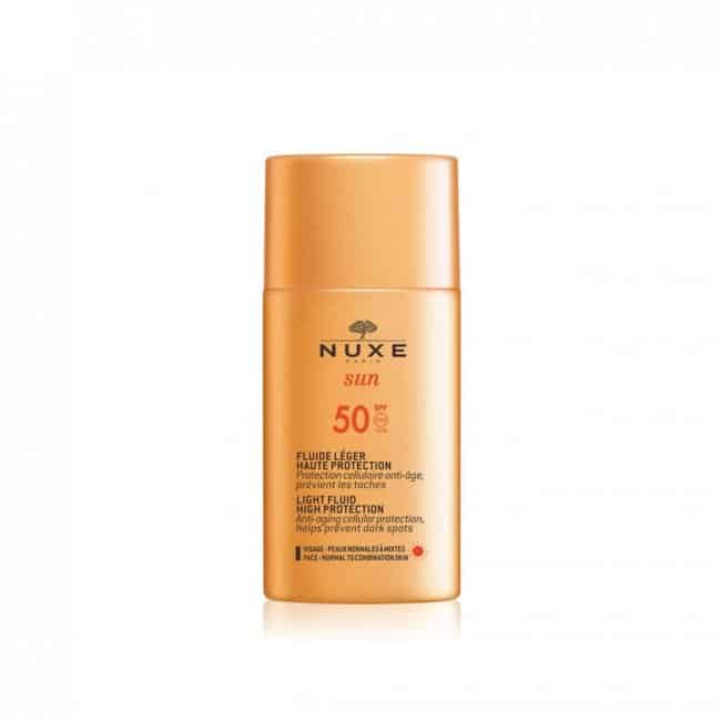 nuxe sun face cream spf50